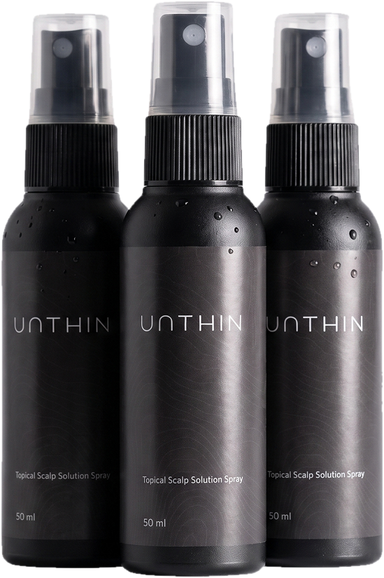 Unthin hair regrowth sprays