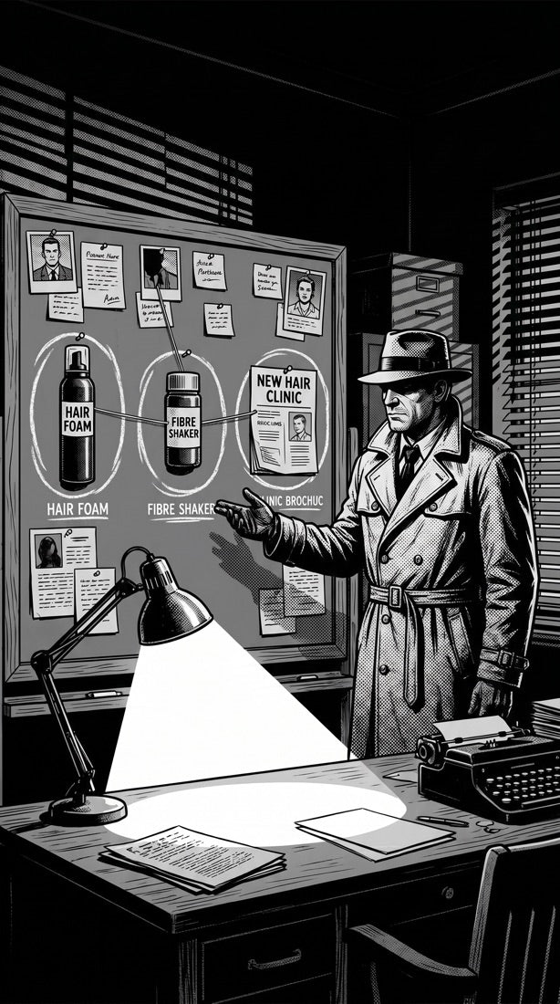 The detective and the case board